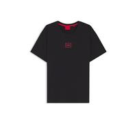 Hugo T-Shirt Laze pour Homme en Coton Stretch avec Logo imprimé