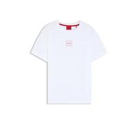 Hugo T-Shirt Laze pour Homme en Coton Stretch avec Logo imprimé