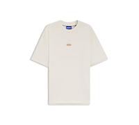 HUGO T-Shirt Loose en Coton avec Logo Artistique Au Dos