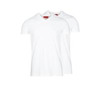 Hugo Short Sleeve V Neck T-shirt Blanc S Homme