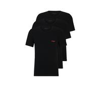 HUGO Lot de trois t-shirts en coton à logo imprimé - Style T-SHIRT RN TRIPLET P, 50493972 Noir XXL