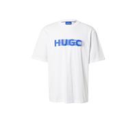 HUGO T-Shirt 'Nalax' bleu / blanc, Taille XL