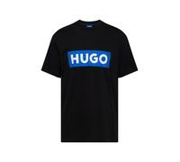 HUGO T-shirt en jersey de coton à logo imprimé bleu - Style Nico, 50522376 Noir XXL