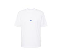 HUGO T-Shirt 'Nieros' bleu / blanc, Taille M