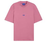 Hugo T-Shirt Nieros pour Homme en Jersey de Coton avec Logo écusson, Rose foncé, S