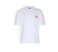 HUGO T-shirt en jersey de coton avec motif imprimé - Style Nucavo, 50560040 Blanc L