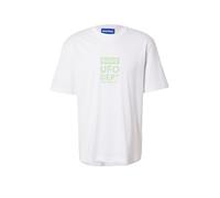 HUGO T-shirt en jersey de coton avec motif imprimé - Style Nufotee, 50560048 Blanc L