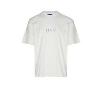 HUGO T-shirt en jersey de coton avec motif imprimé au dos - Style Nulaxo, 50560093 Naturel XXL
