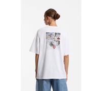 HUGO T-shirt Oversize en jersey de coton à motif artistique - Style Oversized Tee_B_18, 50574524 Blanc L