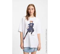 HUGO T-shirt oversize HUGO x Jujutsu Kaisen en coton à imprimé Nobara - Style Oversized_Tee_B_JJK, 50557497 Blanc S