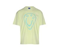 HUGO T-shirt en jersey de coton avec imprimé Happy HUGO effet fondu - Style Oversized_Tee_B_11, 50560783 Chaux S