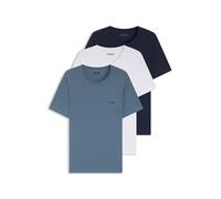 HUGO Lot de trois t-shirts en coton assortis à logo imprimé - Style T-SHIRT RN TRIPLET P, 50532811 Blanc / Bleu S