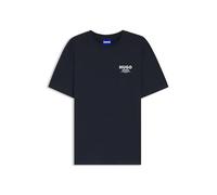 HUGO T-Shirt Regular en Coton À Logo Imprimé