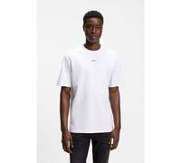 HUGO T-shirt Relaxed en jersey de coton à logo imprimé - Style Dapolino, 50488330 Blanc S