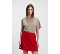 HUGO T-shirt Relaxed en jersey de coton à monogramme brodé - Style Vintage Tee_19, 50550901 Beige clair XS