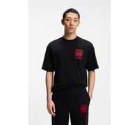 HUGO T-shirt Relaxed HUGO x RB à motif taureau - Style Delel_RB, 50564572 Noir XXL