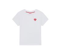 Hugo T-shirt enfant G01047/10P04A coton logo brodé en forme de cœur Blanc 126