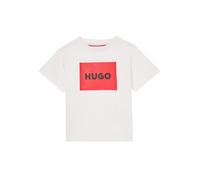 HUGO T-shirt Regular en coton avec logo rouge pour enfant - Style G00572/09B04A, G00572 Blanc 162