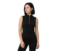 HUGO Top sans manches en jersey stretch à encolure zippée - Style Doella, 50558939 Noir M