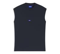HUGO T-Shirt sans Manches en Coton avec Patch Logo