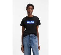 HUGO T-shirt Slim en coton avec logo imprimé - Style Classic Tee_B, 50510772 Noir XL