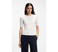 HUGO T-shirt Slim en coton, modal et stretch - Style Darnelia, 50515019 Blanc XS