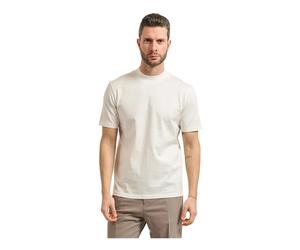 Hugo - T-shirt slim-fit en coton mercerisé - Homme - Tops - Blanc - Taille: L
