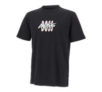 BOSS T-shirt en jersey de coton à logo artistique - Style Te_Bass, 50561850 Noir M