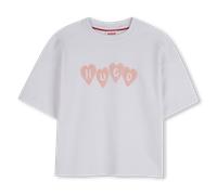 Hugo - Tee-shirt Manches Courtes - Blanc - Fille - 10 Ans