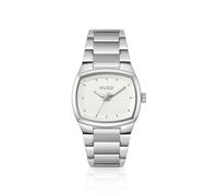 HUGO Telly Montre en acier inoxydable avec boîtier d'inspiration rétro - Style #TELLY, 58733340 Couleur argentée pcs.