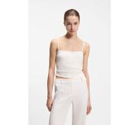 HUGO Top bandeau froncé avec bretelles - Style Cabivea, 50559167 Blanc 42