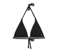 HUGO Top de bikini en jacquard avec breloque logo empilé - Style TROPI_triangle, 50561283 Noir M