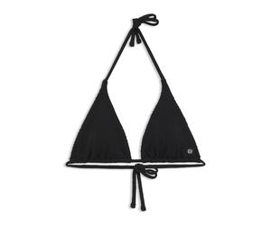 HUGO Top de bikini en jacquard avec breloque logo empilé - Style TROPI_triangle, 50561283 Noir XS