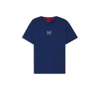 HUGO Top Relaxed avec logo imprimé à haute densité - Style Laze T-Shirt, 50525236 Bleu L
