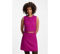 HUGO Top sans manches à encolure zippée - Style Comila, 50564152 Rose foncé 46
