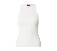 HUGO Haut sans manches à dos nageur en crêpe côtelé - Style Sarepla, 50539890 Blanc L