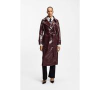 HUGO Trench croisé en similicuir - Style Misando-1, 50554264 Bordeaux 40