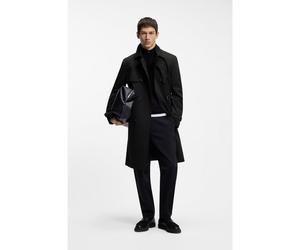 HUGO Trench déperlant avec ceinture à boucle - Style Maluks2511, 50535072 Noir 58