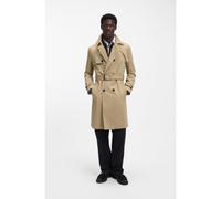 HUGO Trench en twill de gabardine déperlant - Style Maluks2511, 50554383 Beige 52