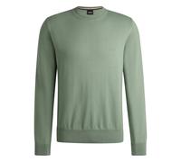 Hugo - Tricot en Coton avec Logo Brodé - Homme - Pulls - Vert - Taille: M