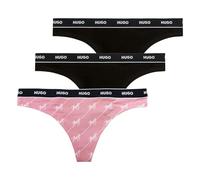 Hugo Triplet Thong Design 10272521 String, Rose Ouvert, XS Femmes