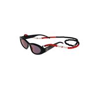 Hugo, unisex, Accessoires, Noir, Taille: ONE Size Lunettes de Soleil Cat Eye Noires avec Bande de Perles