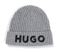 HUGO Unisex-x565-6 Bonnet, Silver47, Taille Unique Hommes