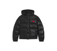 HUGO Veste à capuche déperlante avec écusson logo - Style Baro2531_IN, 50556409 Noir M