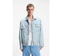 HUGO Veste à coupe ample en denim bleu vintage - Style Kirkby, 50555991 bleu clair M
