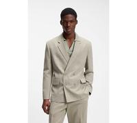 HUGO Veste à coupe moderne avec tissage à chevrons - Style Karlo253F1X, 50559843 Beige 52