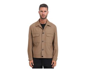 Hugo - Veste ajustée en sergé infroissable - Homme - Vestes - Beige - Taille: M