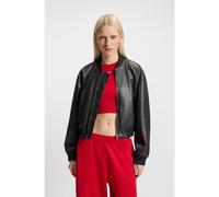 HUGO Veste courte en similicuir - Style Attitude-1_B, 50542178 Noir 34