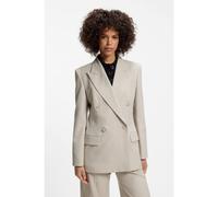 HUGO Veste croisée Relaxed - Style Anelina, 50564129 Gris chiné 40