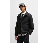 HUGO Veste d’entraîneur en laine vierge mélangée avec base ajustable - Style Baks2511, 50530760 Noir L